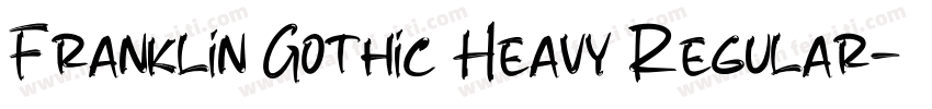 Franklin Gothic Heavy Regular字体转换